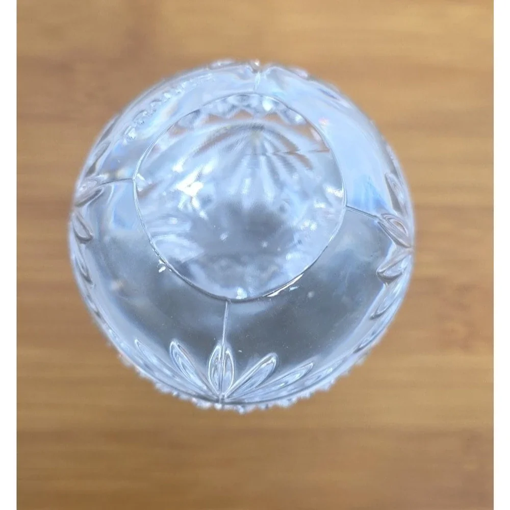 Vintage Avon Majestic Paperweight Crystal Egg France set in Pewter‎ base